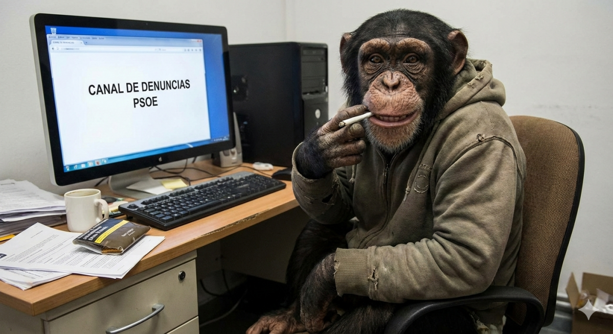 Uno de los posibles creadores del canal de denuncias anu00f3nimo del PSOE en una imagen creada por IA