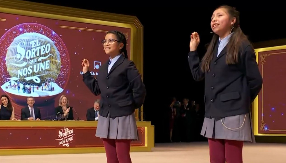 Momento del Gordo de Navidad de 2025