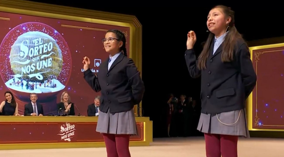 Momento del Gordo de Navidad de 2025