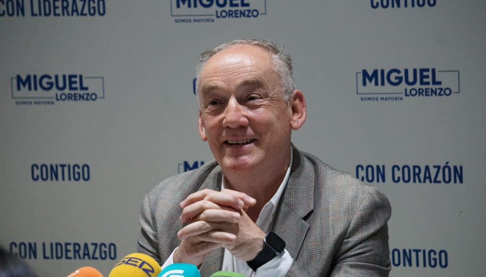 El candidato del PP a la alcaldía de A Coruña, Miguel Lorenzo