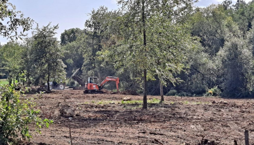 Imagen de las obras paralizadas.