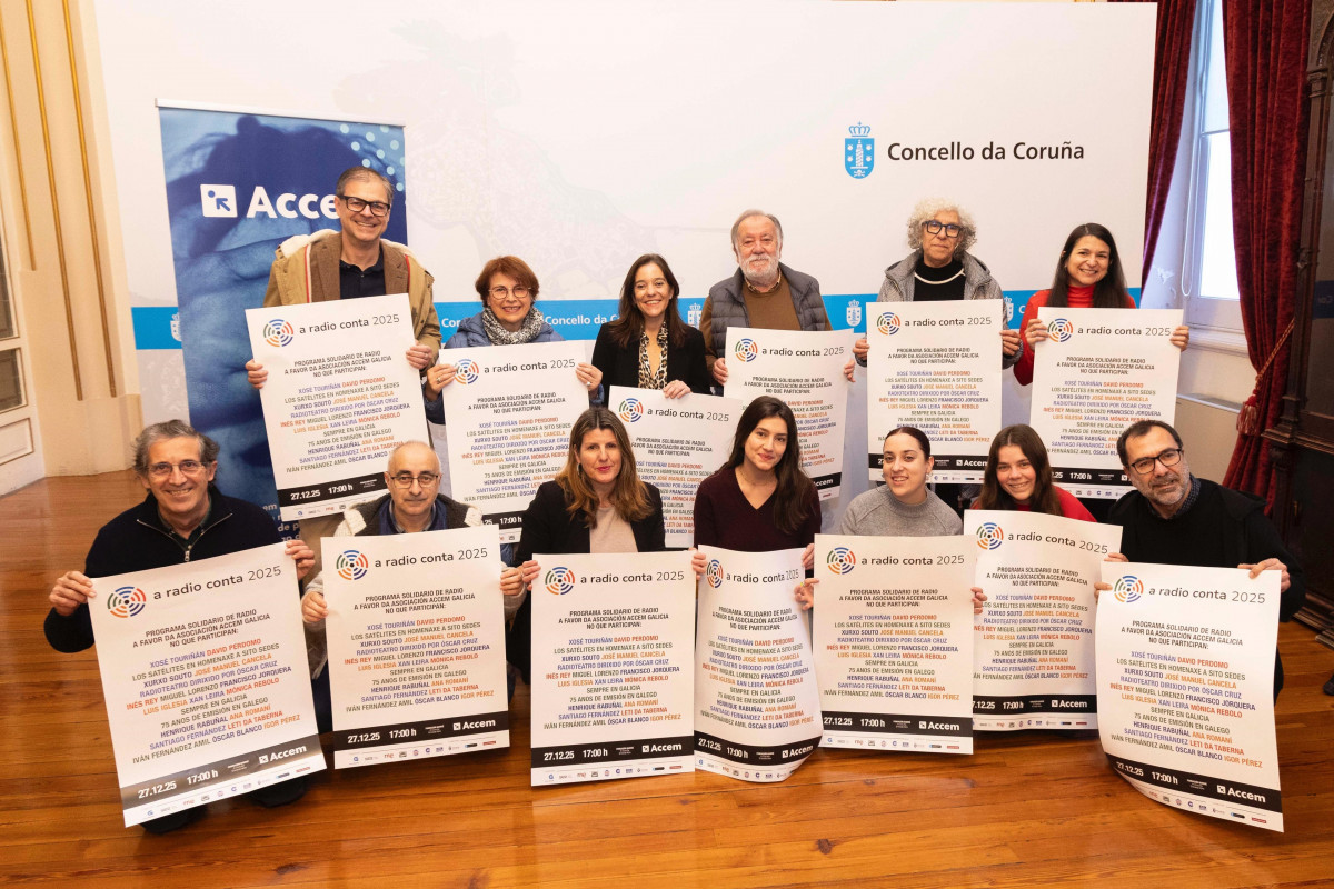 A Coruña acogerá el día 27 una nueva edición del programa solidario 'A Radio Conta', este año en beneficio de Accem