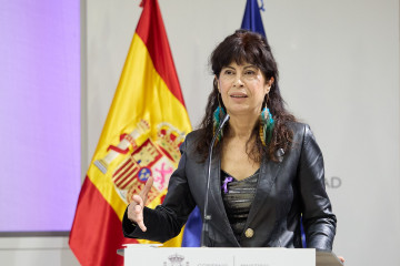 Archivo - La ministra de Igualdad, Ana Redondo, interviene durante la conmemoración del XX aniversario de la Ley Orgánica de Medidas de Protección Integral contra la Violencia de Género, en el Min