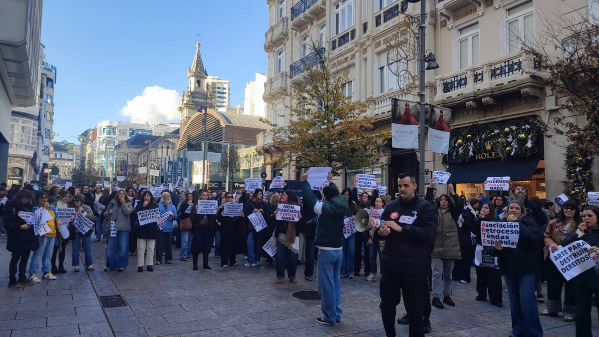 Protestas textil ugt