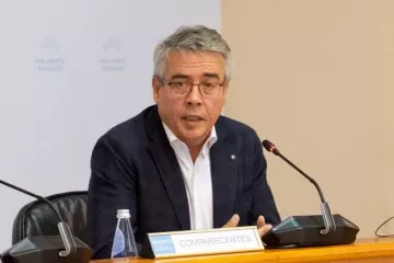 Manuel Rodriguez compareciendo en el Parlamento de Galicia para dar cuenta de su labor como director xeral de Defensa do Monte en una imagen de archiv