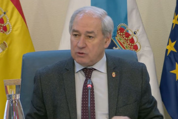 José Tomé en el pleno en el que dimitió como presidente de la Deputación de Lugo