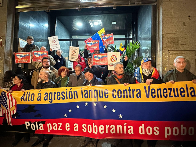 Concentración en Vigo en solidaridad con Venezuela