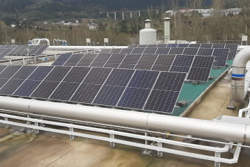Instalación fotovoltaica EDAR Reza