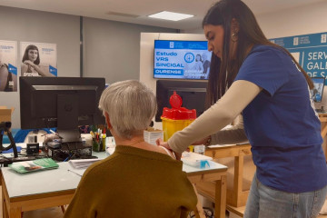 Participante en el estudio sobre la vacuna del virus sincital, en Ourense