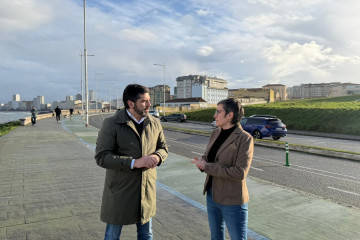 Los diputados del PPdeG Roberto Rodríguez y Paula Mouzo.