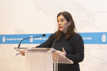 La alcaldesa de A Coruña, Inés Rey, informa sobre asuntos aprobados en la Junta de Gobierno
