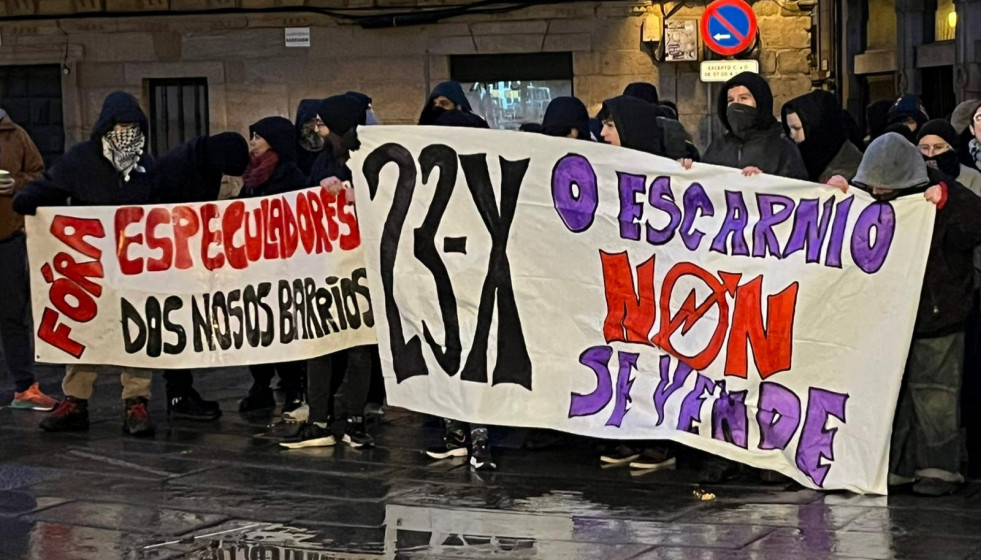 Protesta contra el desalojo del centro social okupado del casco histórico