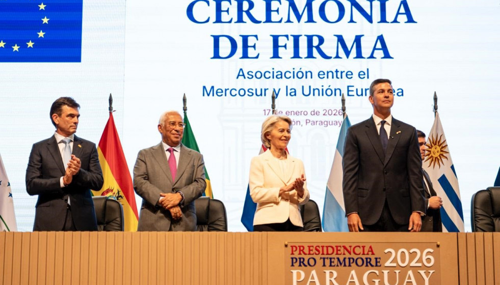 Firma del acuerdo de libre comercio UE-Mercosur en Asunción (Paraguay)