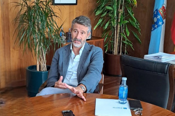 El presdiente de la Fegamp, Alberto Varela, en una entrevista