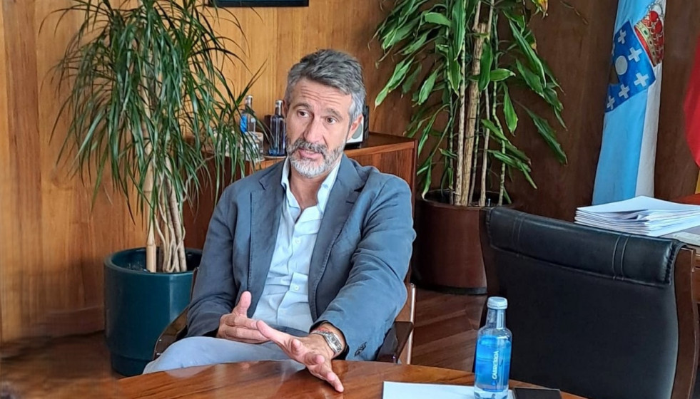 El presdiente de la Fegamp, Alberto Varela, en una entrevista