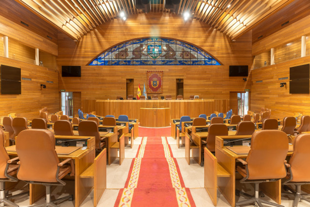Hemiciclo del Parlamento de Galicia.