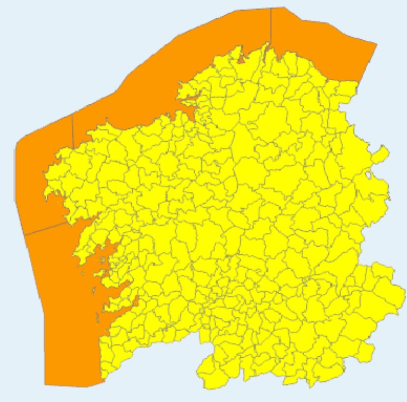 Avisos de Meteogalicia para el jueves