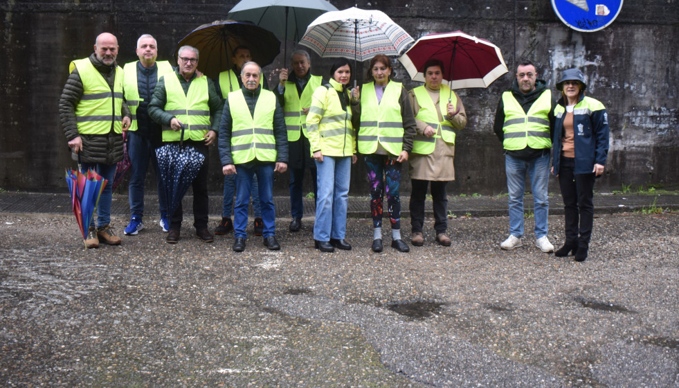 Nidia Arévalo este viernes inspeccionando las vías estatales.