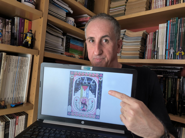 El guionista de cómic David Braña coordina desde Vigo (Pontevedra) la producción de PAZ. Antología Solidaria por Gaza, un libro que señala que 
