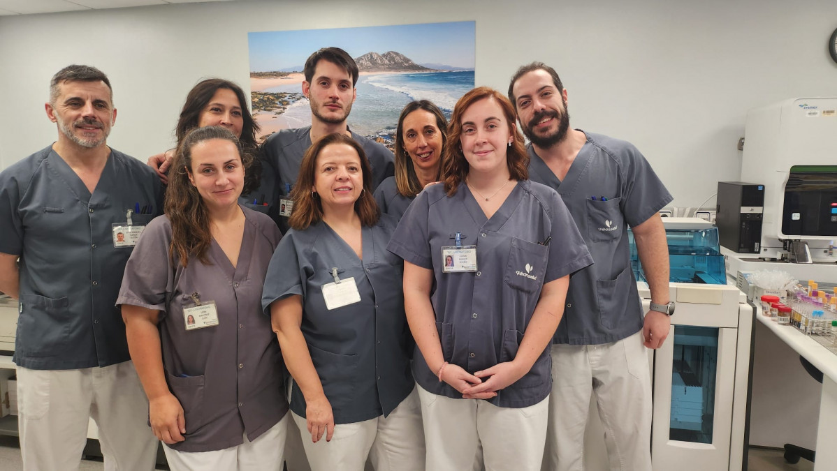 Profesionales de Quironsalud Pontevedra em el Laboratorio