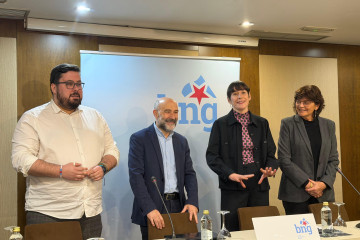 Pontón esta mañana en Vigo.