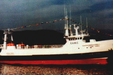 El arrastrero Manuel Nores en una foto del Ministerio de Pesca