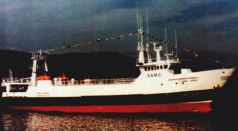 El arrastrero Manuel Nores en una foto del Ministerio de Pesca