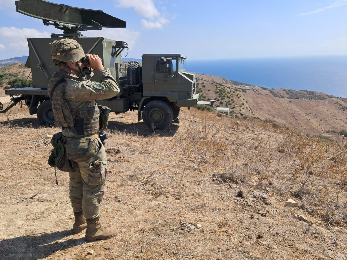 Radar mu00f3vil en una imagen del EMAD