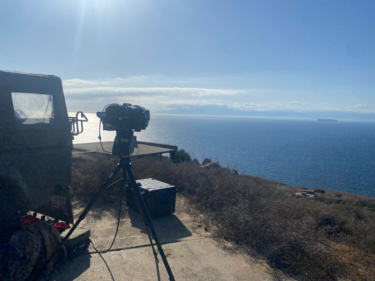 Vigilancia de un barco en una imagen del EMAD