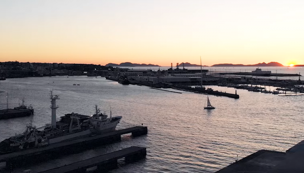 Vista desde la terraza del Auditorio Mar de Vigo