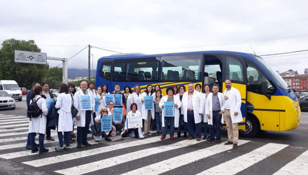OMEGA MEDICOS HUELGA MANIFESTACIÓN VIGO