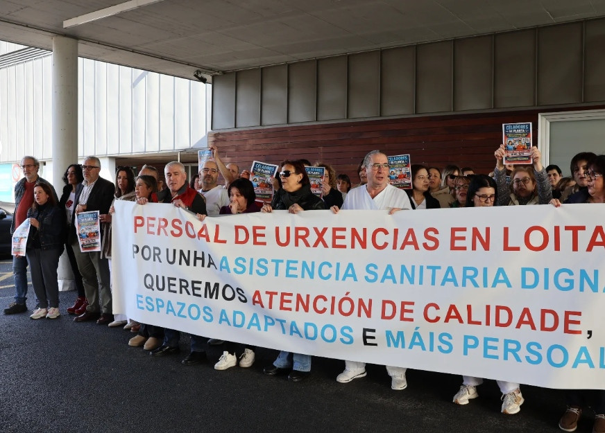 Una de las recientes protestas de los celadores (1)