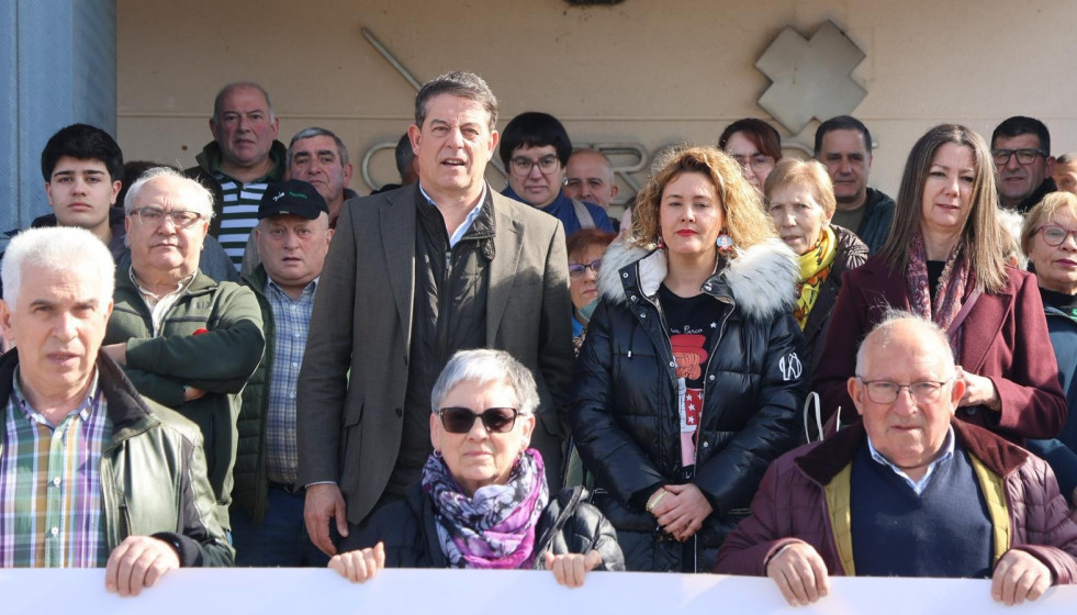 El secretario xeral del PSdeG, José Ramón Gómez Besteiro, en Baleira