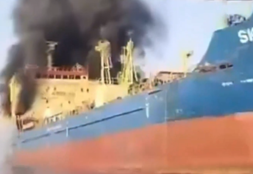 El petorlero Skyliner atacado en el Estrecho de Ormuz el 1 de marzo