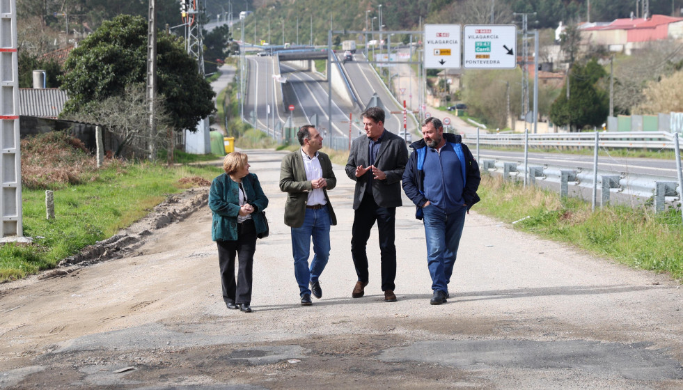 Besteiro durante su visita a Caldas hoy
