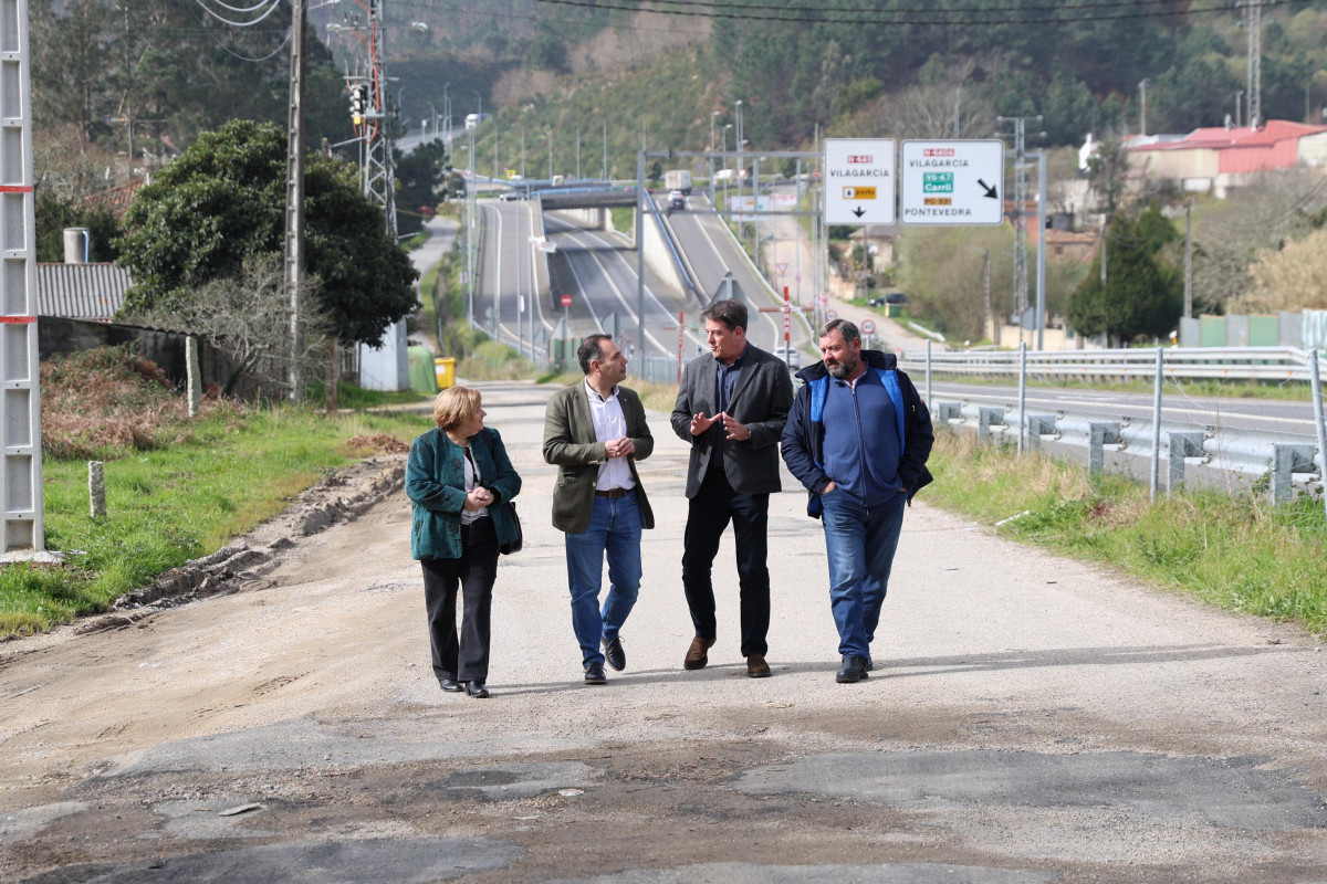 Besteiro durante su visita a Caldas hoy
