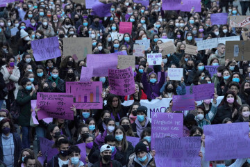 Manifestación 8M en Santiago