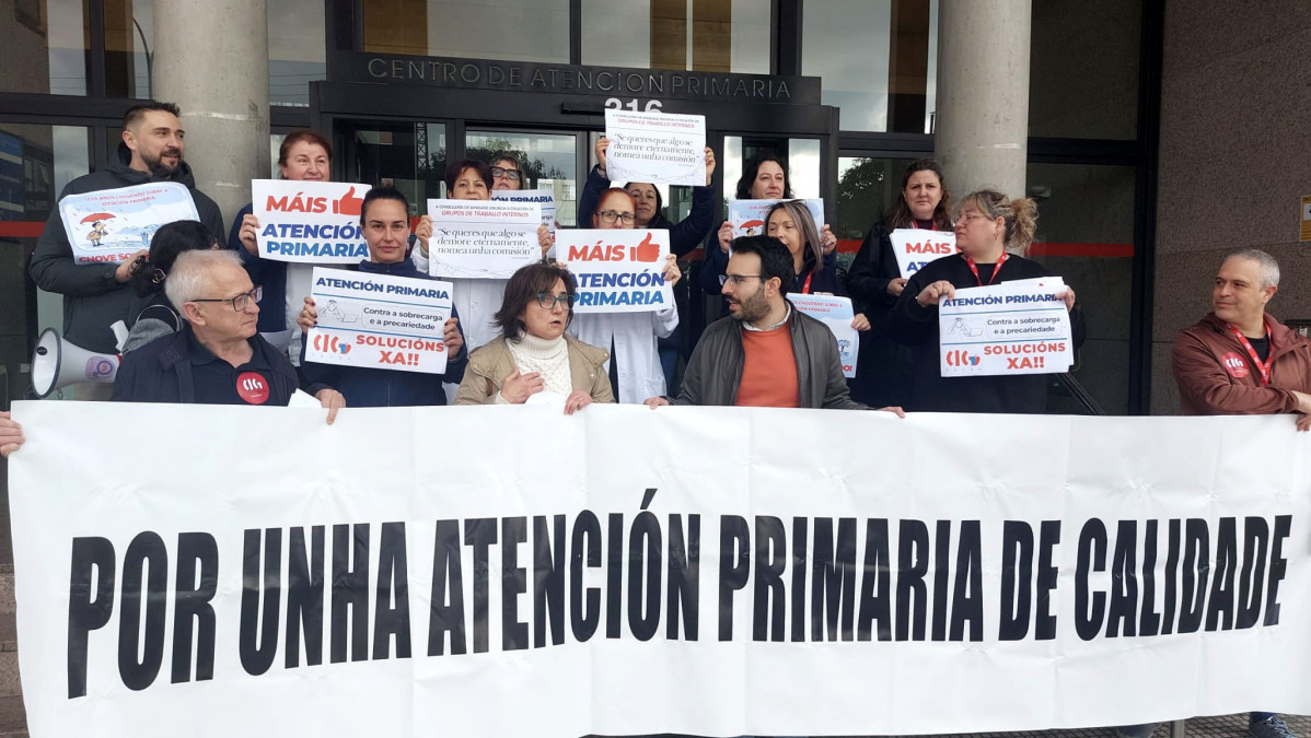 Protesta de CIG en defensa de Atenciu00f3n Primaria en una foto de archivo