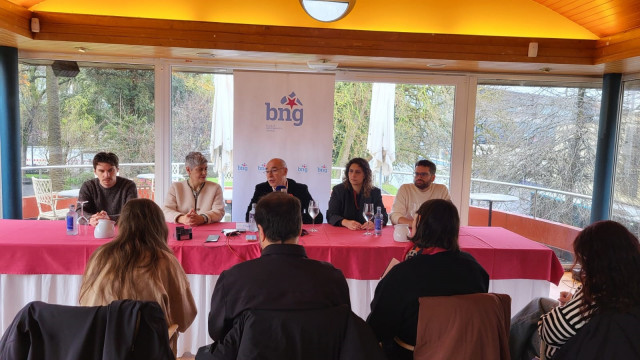 Rueda de prensa del portavoz del grupo municipal del BNG en el Ayuntamiento de A Coruña, Francisco Jorquera