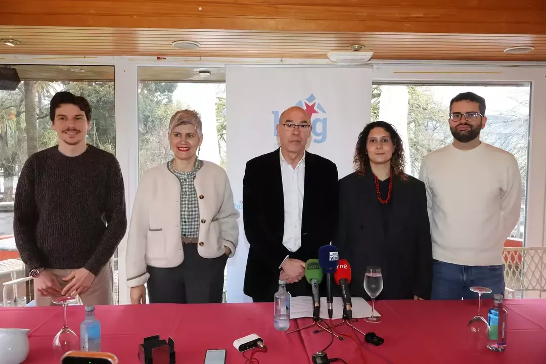 Jorquera y sus compau00f1eros en el grupo municipal del Bloque