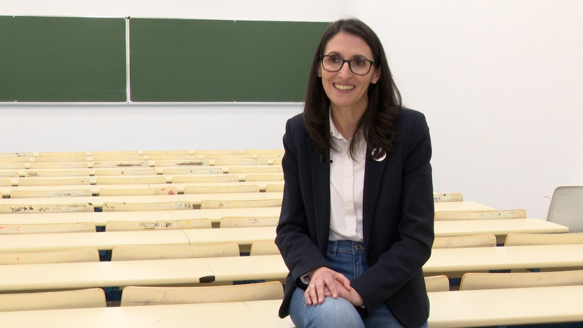 La catedrática de Estadística e Investigación Operativa y candidata a la rectoría de la Universidade de Santiago de Compostela (USC), Rosa Crujeiras.