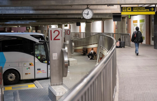 Huelga de autobuses estaciu00f3n