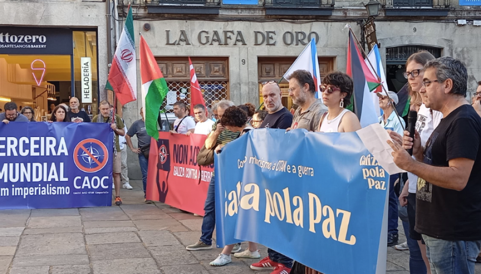 Una protesta de Galiza pola Paz en 2025