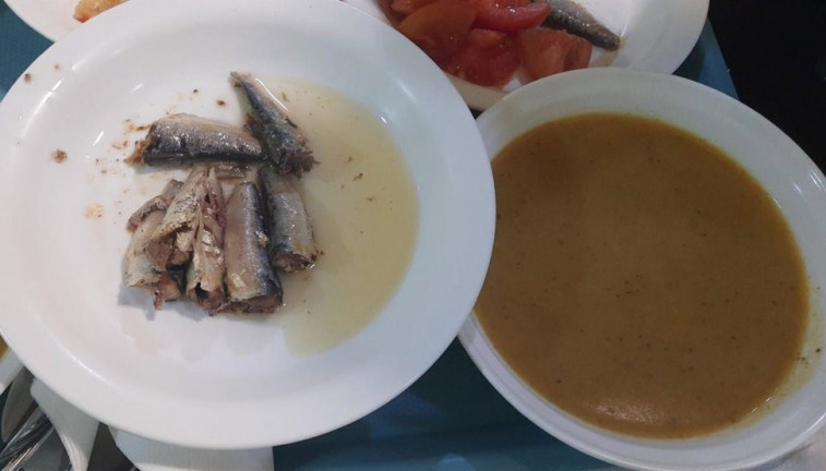 Comida residencias foto de archivo EP