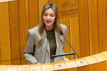 Fabiola García  en el Parlamento.