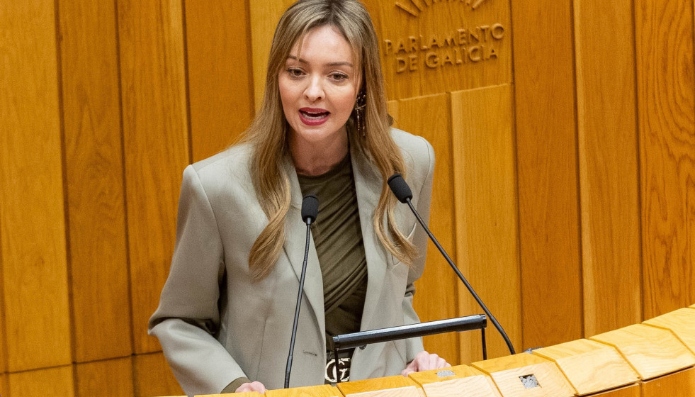 Fabiola García  en el Parlamento.