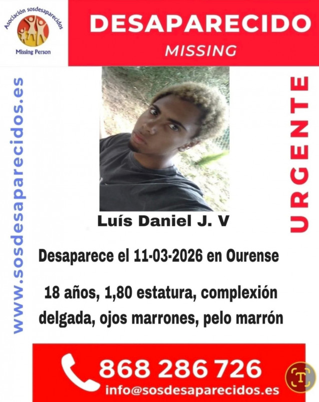 La Policía Nacional investiga la desaparición de un chico de 18 años en Ourense