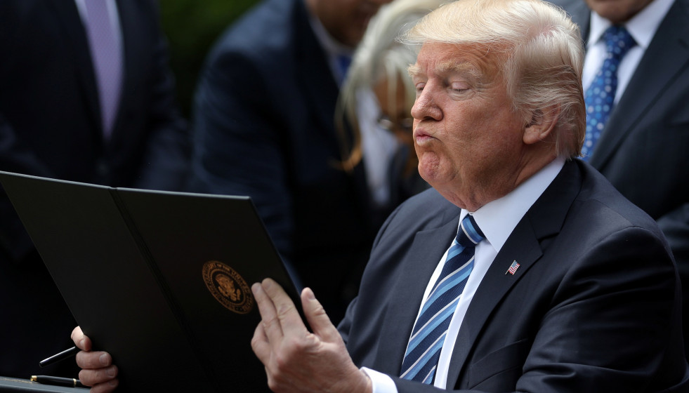 Archivo - Donald Trump, presidente de Estados Unidos