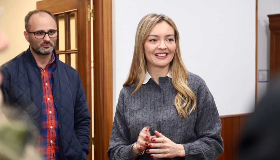 La conselleira de Política Social, Fabiola García, en Rois