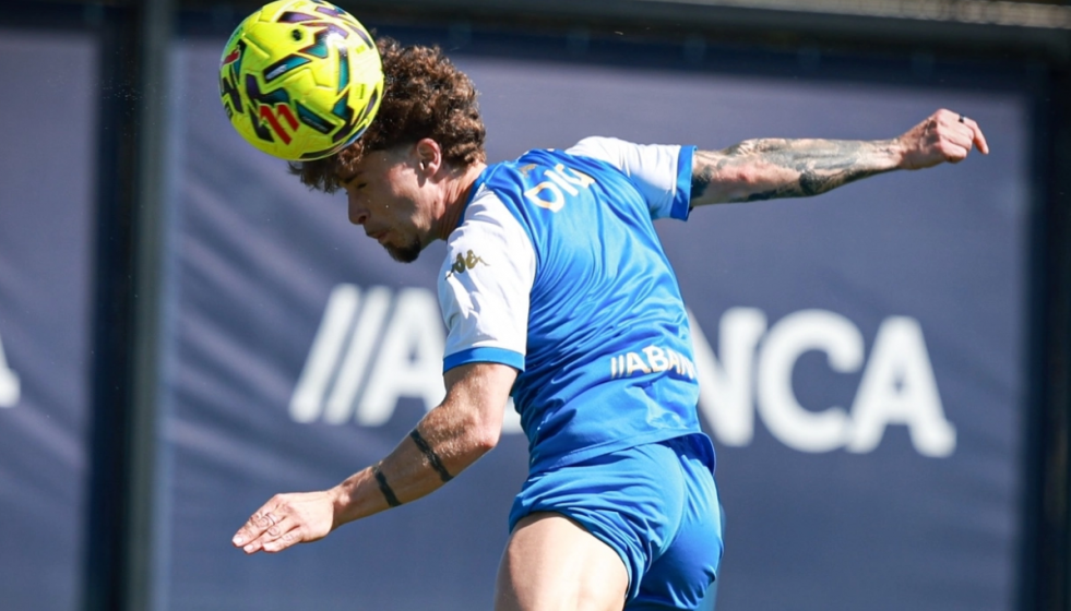 Entrenamiento del Deportivo antes de recibir al Córdoba